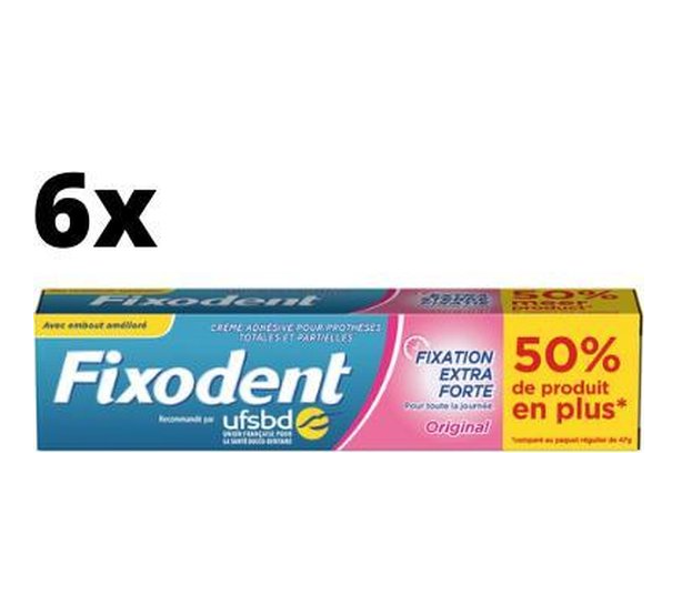 Fixodent Original - Kleefpasta XL 6 stuks Voordeelverpakking