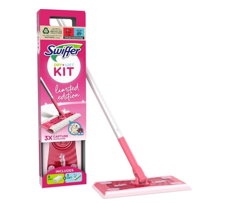 Swiffer Vloerwisser - Barbie Roze Limited Edition - Dry + Wet - Starter Set
