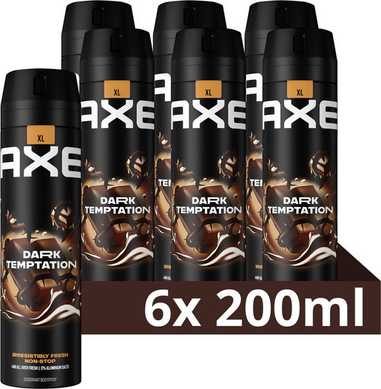 AXE Deodorant Bodyspray - Dark Temptation - 6 x 200 ml