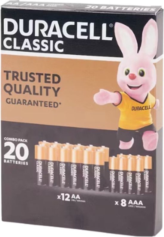 Duracell - Batterij - Combo pack - 12x AA - 8X AAA
