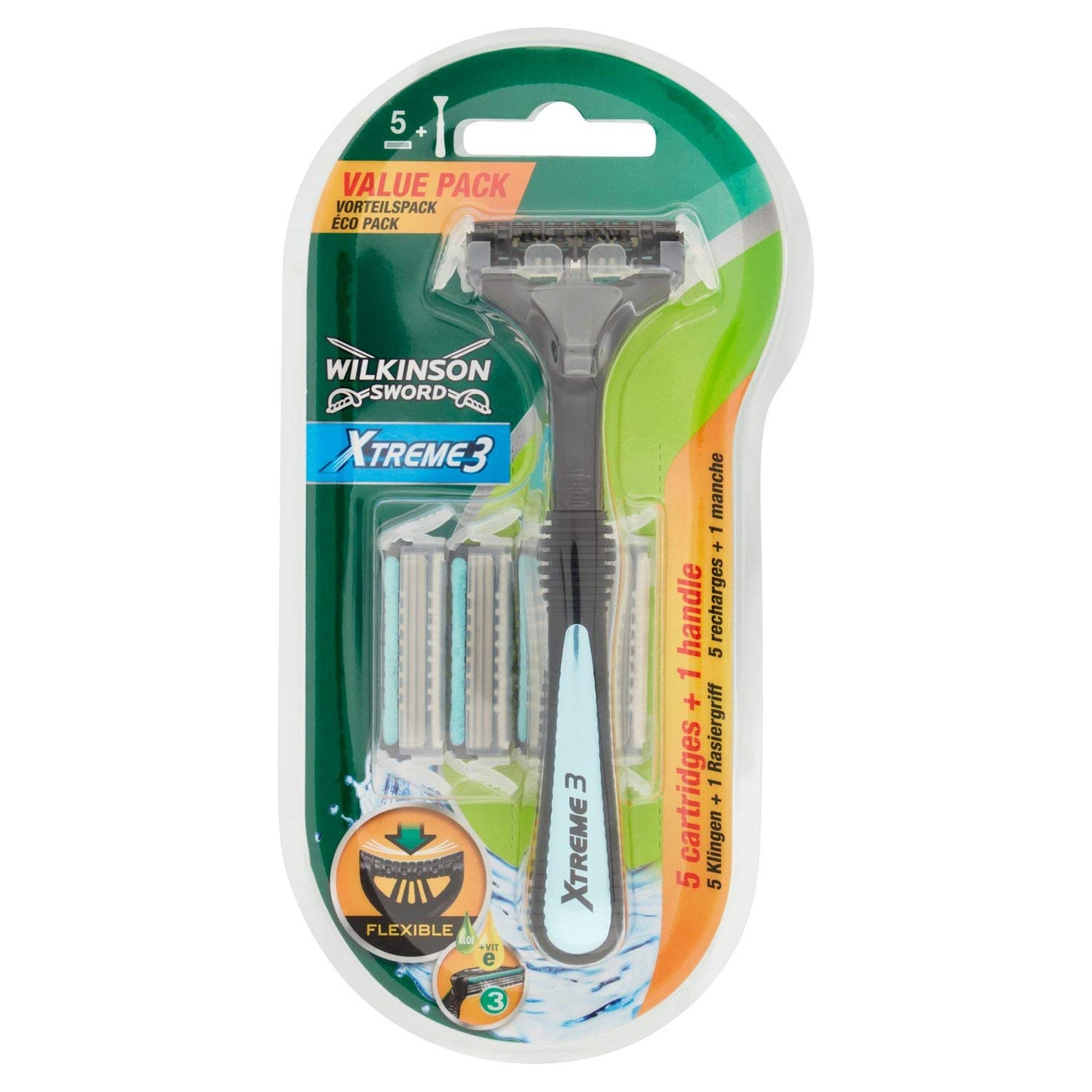 Wilkinson Sword Xtreme3 Hybrid - Scheerapparaat + 5 scheermesjes