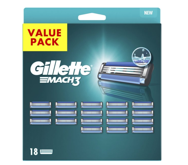 Gillette Mach3 - Navulmesjes - 18 Navulmesjes
