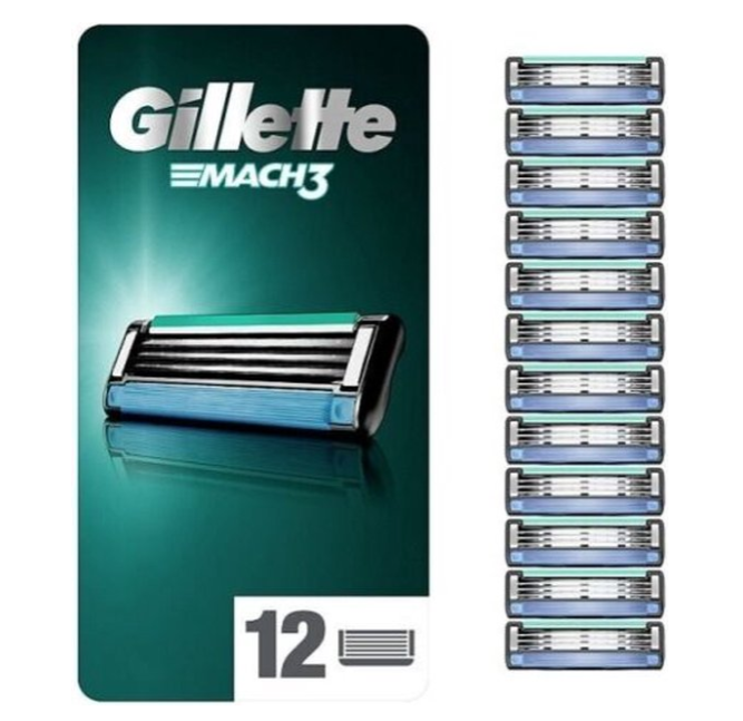 Gillette Mach 3 - Scheermesjes - 12 stuks