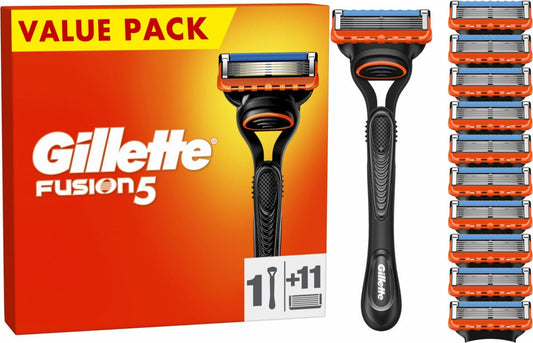 Gillette Fusion 5 Value pack houder + 11 navulmesjes