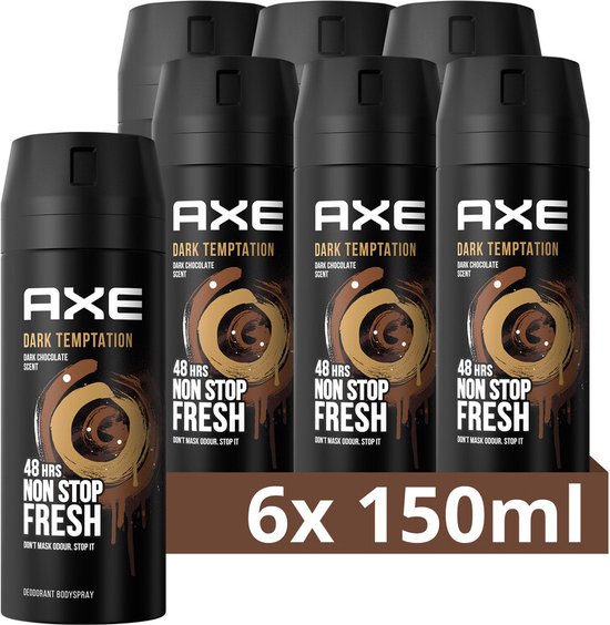 AXE Deodorant Bodyspray - Dark Temptation - 6 x 150 ml