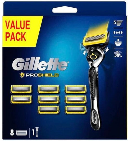Gillette Fusion Pro Shield scheersysteem met 8 navulmesjes