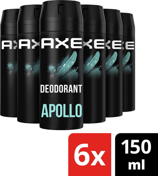 6x Axe Deodorant Bodyspray Apollo 150 ml