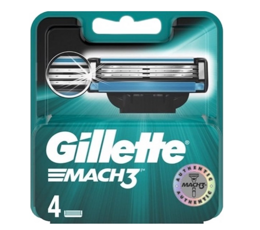 Gillette Mach3 - Navulmesjes - 4 stuks