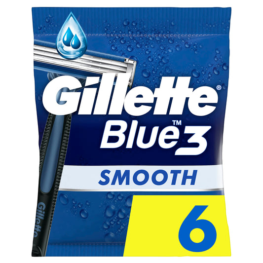 Gillette Blue3 Smooth Wegwerpscheermesjes (6 Stuks)