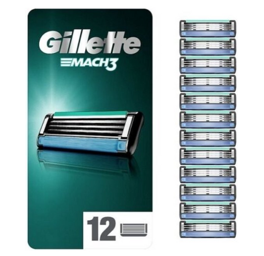 Gillette Mach 3 - Scheermesjes - 12 stuks