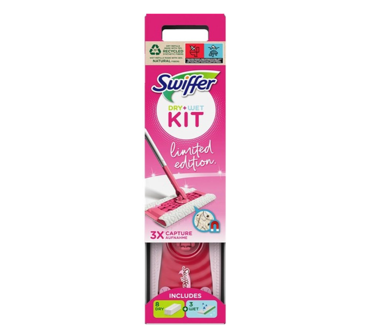 Swiffer Vloerwisser - Barbie Roze Limited Edition - Dry + Wet - Starter Set