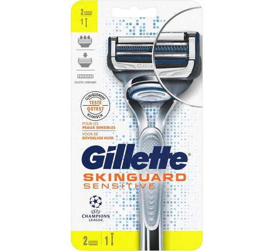 Gillette Skinguard Sensitive - Scheersysteem + 1 Scheermesje - Mannen