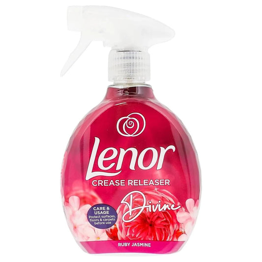 Lenor - Crease Releaser Divine Ruby Jasmine - Kreukverwijderaar - Textielvefrisser - Spray 500ml